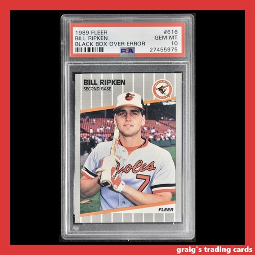 1989 Fleer Bill Ripken [Black Box Over Error] #616 card