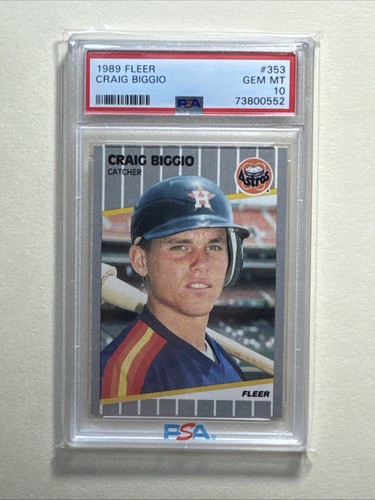 1989 Fleer Craig Biggio #353 card