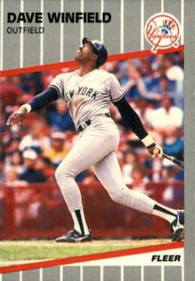 1989 Fleer Dave Winfield #274 card