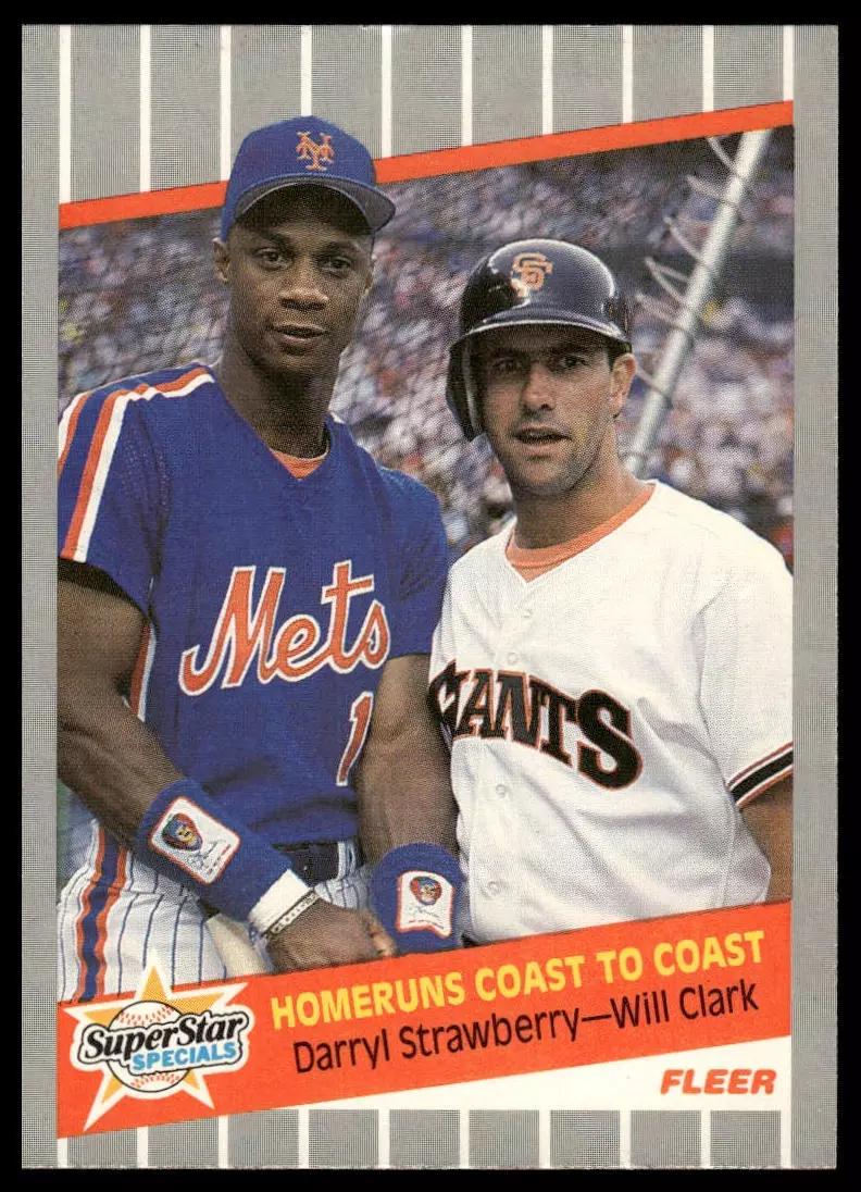 1989 Fleer Homeruns Coast to Coast: Darryl Strawberry / Will Clark #632 card