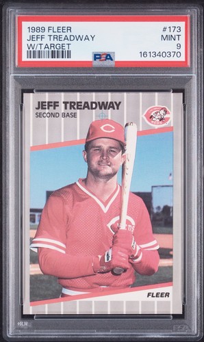 1989 Fleer Jeff Treadway [Target] #173 card