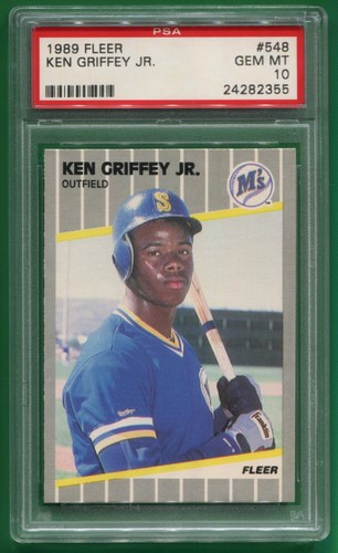 1989 Fleer Ken Griffey Jr. [Autograph] #548 card
