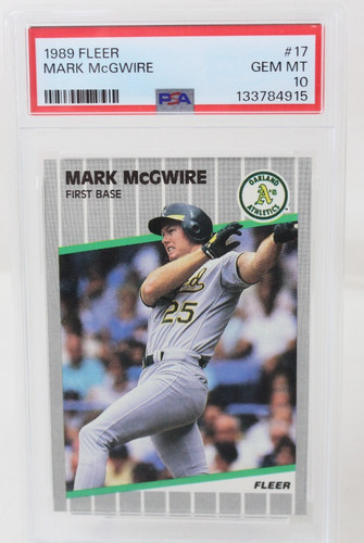 1989 Fleer Mark McGwire #17 card