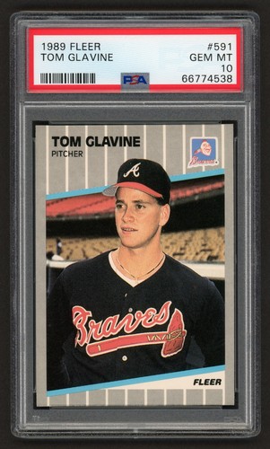 1989 Fleer Tom Glavine #591 card