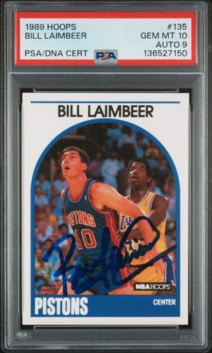1989 Hoops Bill Laimbeer #135 card