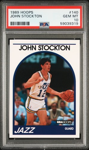 1989 Hoops John Stockton #140 card