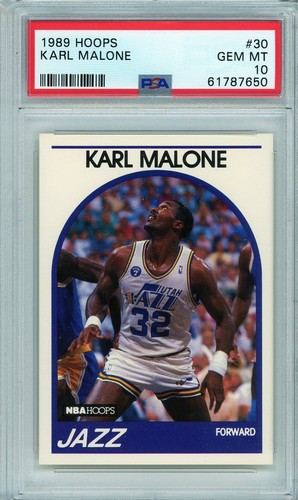 1989 Hoops Karl Malone #30 card