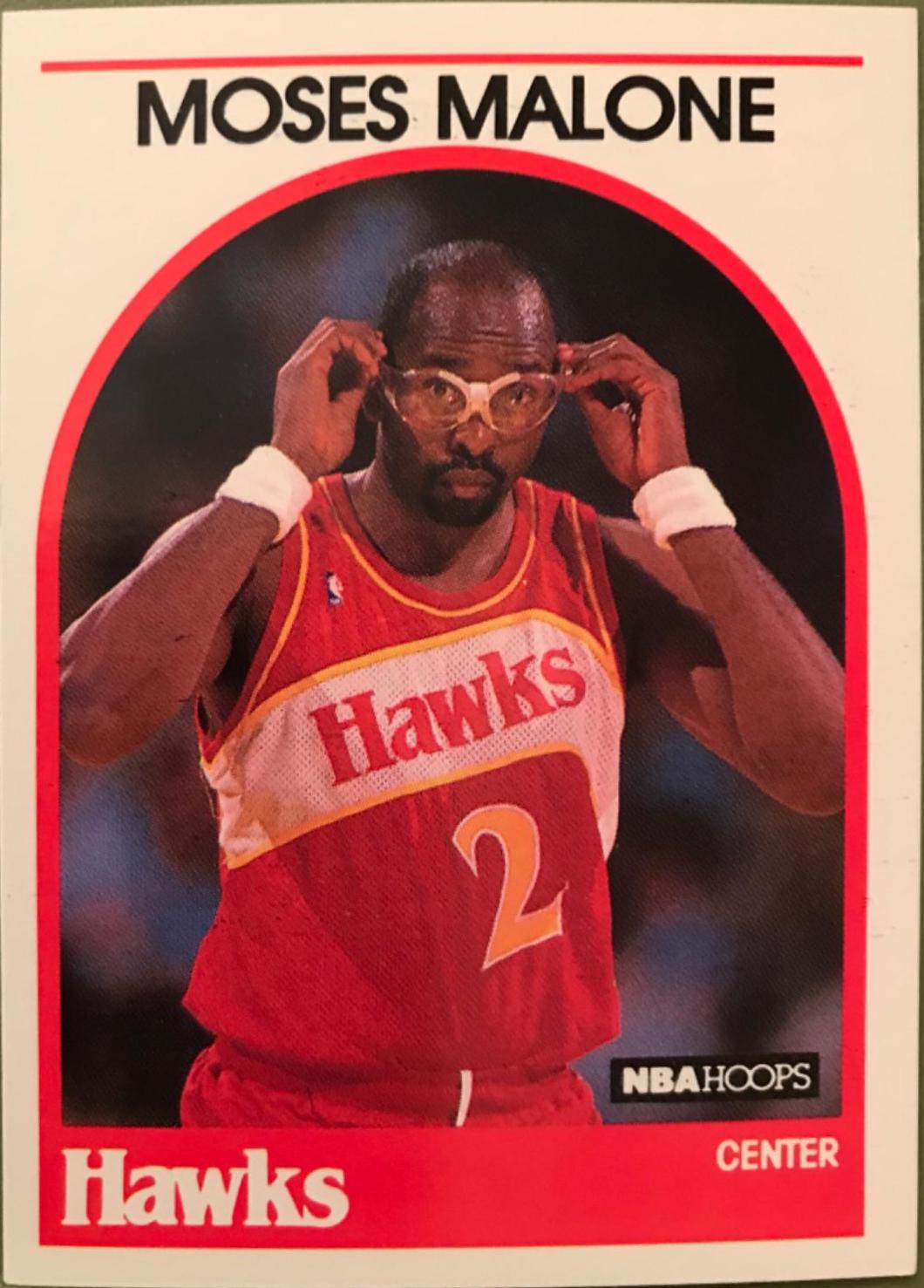 1989 Hoops Moses Malone #290 card