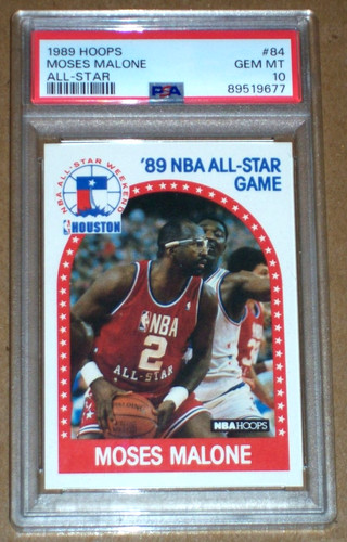 1989 Hoops Moses Malone #84 card