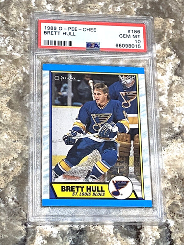 1989 O-Pee-Chee Brett Hull #186 card