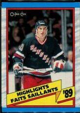 1989 O-Pee-Chee Brian Leetch [Photo David Shaw] #326 card