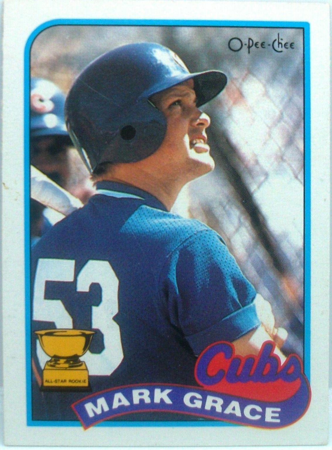 1989 O Pee Chee Mark Grace #297 card