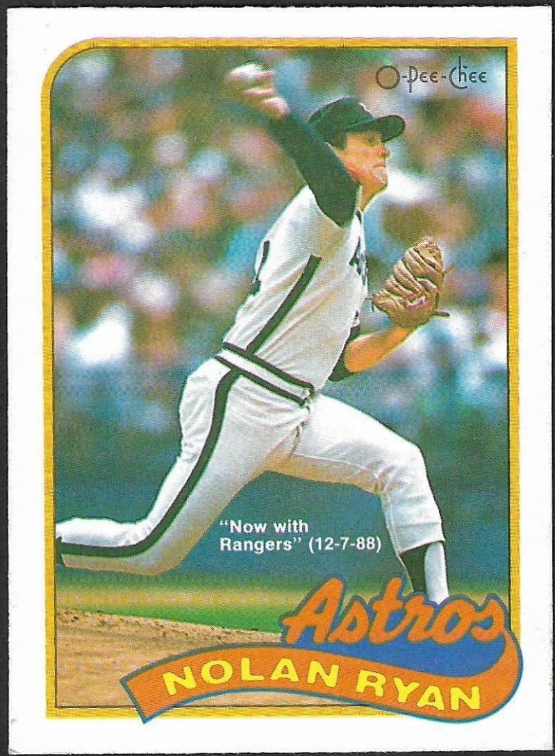 1989 O Pee Chee Nolan Ryan #366 card