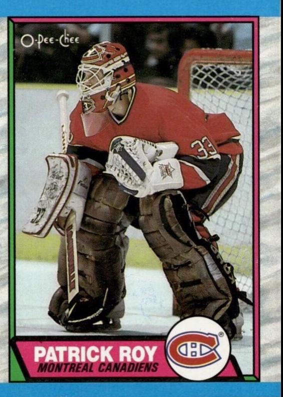 1989 O-Pee-Chee Patrick Roy #17 card