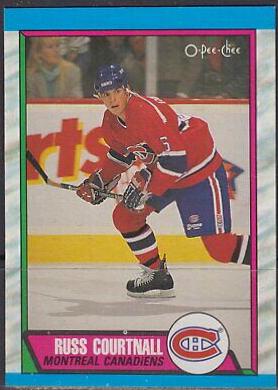 1989 O-Pee-Chee Russ Courtnall #239 card