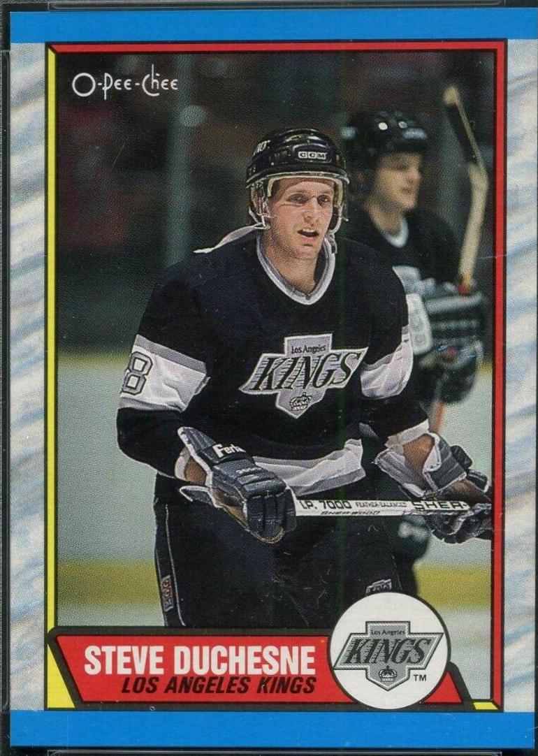 1989 O-Pee-Chee Steve Duchesne #123 card