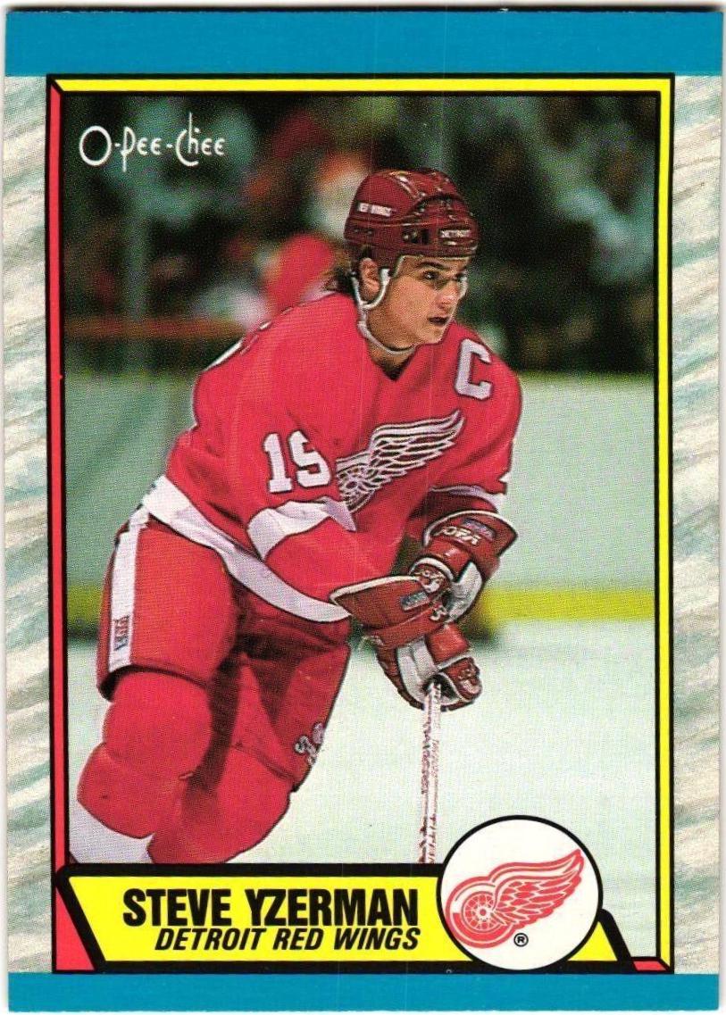 1989 O-Pee-Chee Steve Yzerman #83 card