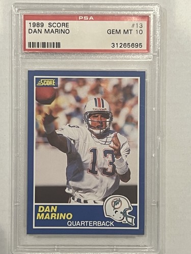 1989 Panini Score Dan Marino #13 card
