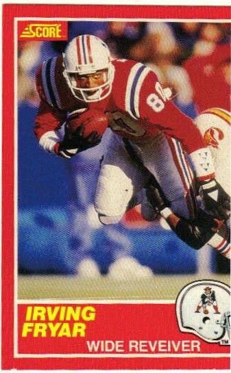 1989 Panini Score Irving Fryar #125 card
