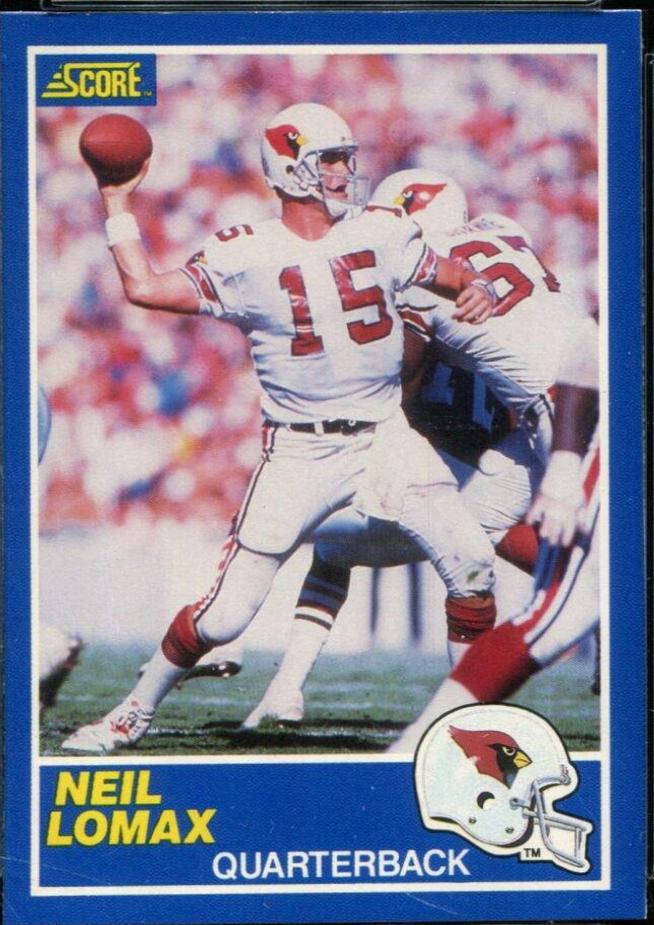 1989 Panini Score Neil Lomax #84 card