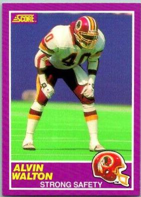 1989 Panini Score Supplemental Alvin Walton #334S card