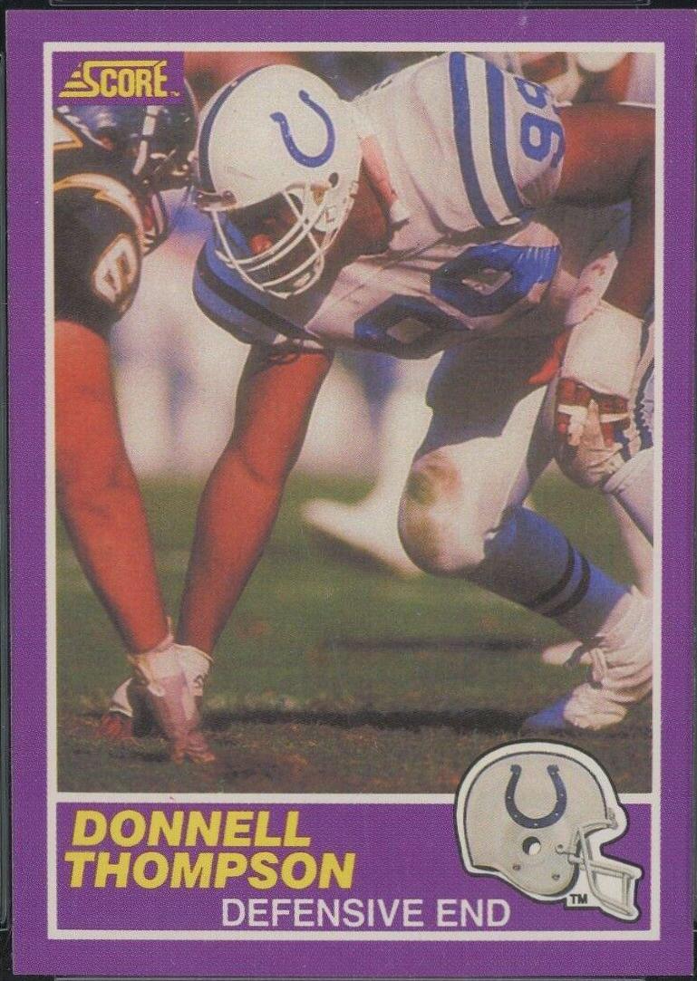 1989 Panini Score Supplemental Donnell Thompson #399S card