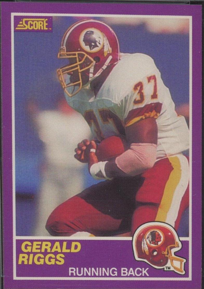1989 Panini Score Supplemental Gerald Riggs #357S card