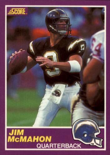 1989 Panini Score Supplemental Jim McMahon #353S card