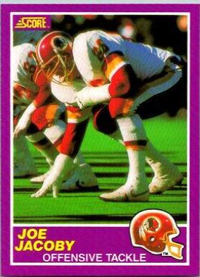 1989 Panini Score Supplemental Joe Jacoby #413S card