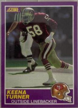 1989 Panini Score Supplemental Keena Turner #354S card