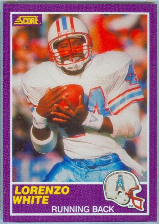 1989 Panini Score Supplemental Lorenzo White #366S card