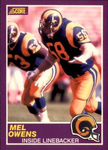 1989 Panini Score Supplemental Mel Owens #369S card