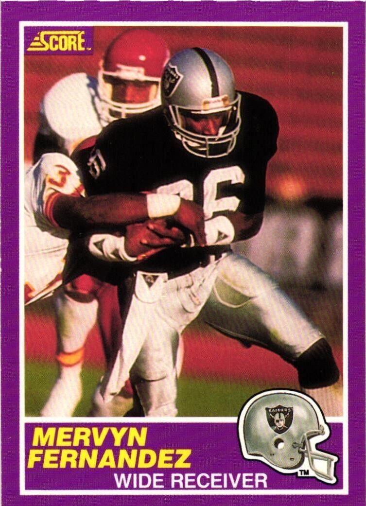 1989 Panini Score Supplemental Mervyn Fernandez #343S card