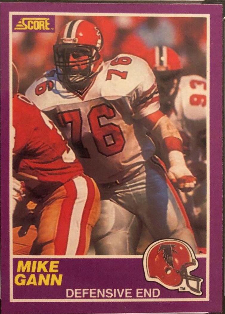 1989 Panini Score Supplemental Mike Gann #395S card