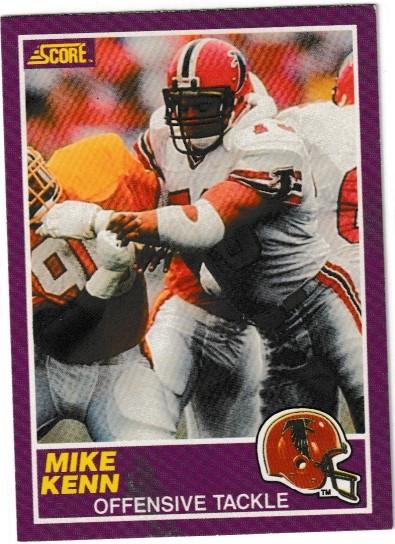 1989 Panini Score Supplemental Mike Kenn #404S card
