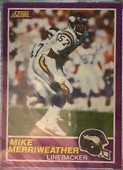 1989 Panini Score Supplemental Mike Merriweather #385S card