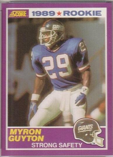 1989 Panini Score Supplemental Myron Guyton #422S card