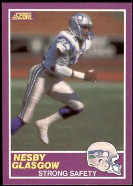 1989 Panini Score Supplemental Nesby Glasgow #378S card