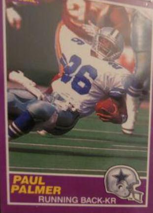 1989 Panini Score Supplemental Paul Palmer #361S card