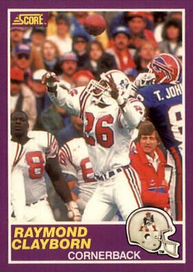 1989 Panini Score Supplemental Raymond Clayborn #346S card