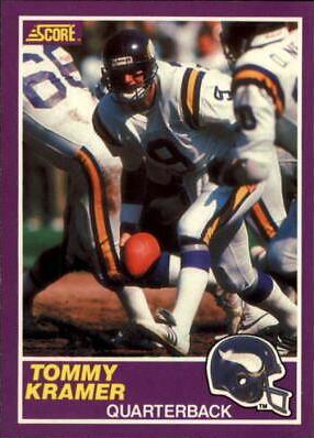 1989 Panini Score Supplemental Tommy Kramer #364S card