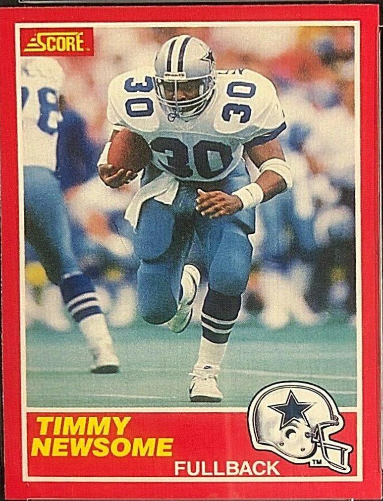 1989 Panini Score Timmy Newsome #183 card