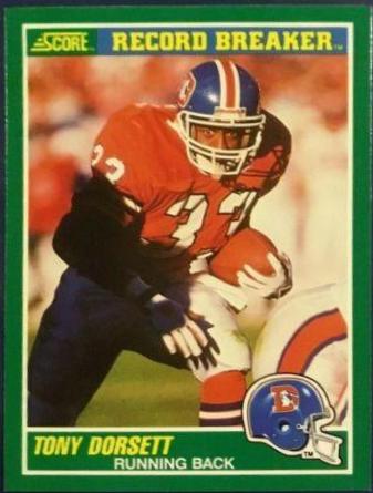 1989 Panini Score Tony Dorsett #326 card