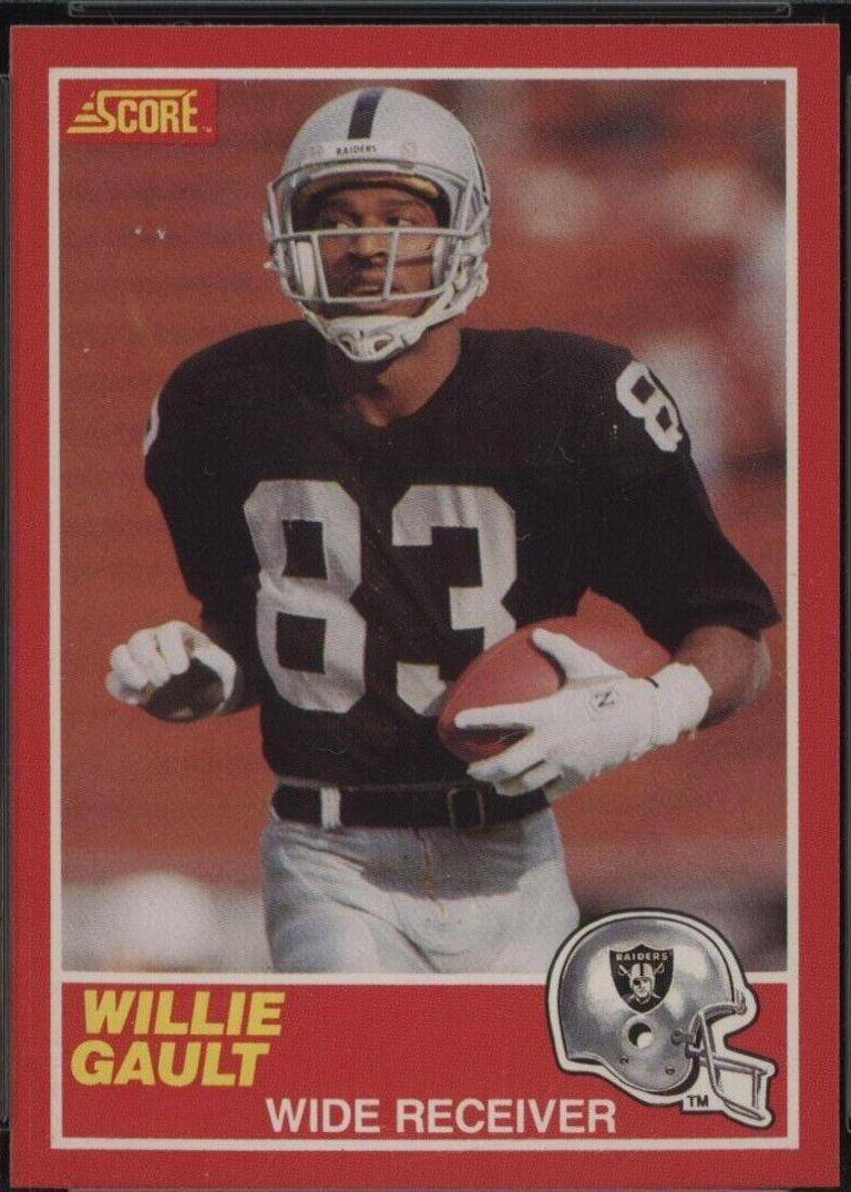 1989 Panini Score Willie Gault [Correct Photo] #218 card