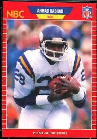 1989 Pro Set Announcers Ahmad Rashad #28 card