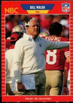 1989 Pro Set Announcers Bill Walsh #30 card