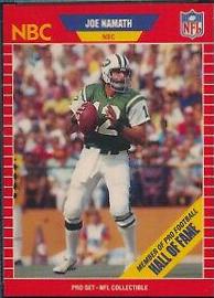 1989 Pro Set Announcers Joe Namath #25 card