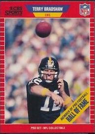 1989 Pro Set Announcers Terry Bradshaw #12 card