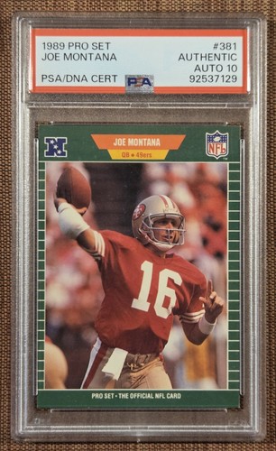 1989 Pro Set Joe Montana #381 card