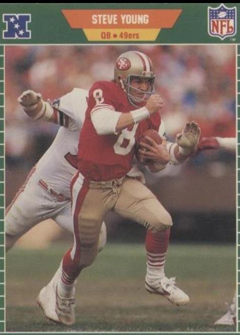 1989 Pro Set Steve Young #388 card